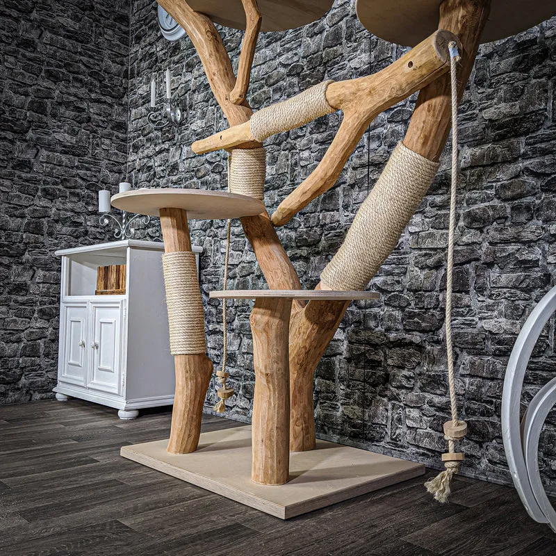 Naturkratzbaum 2145 Kratzbaum Natur Holz Design 195 cm hoch