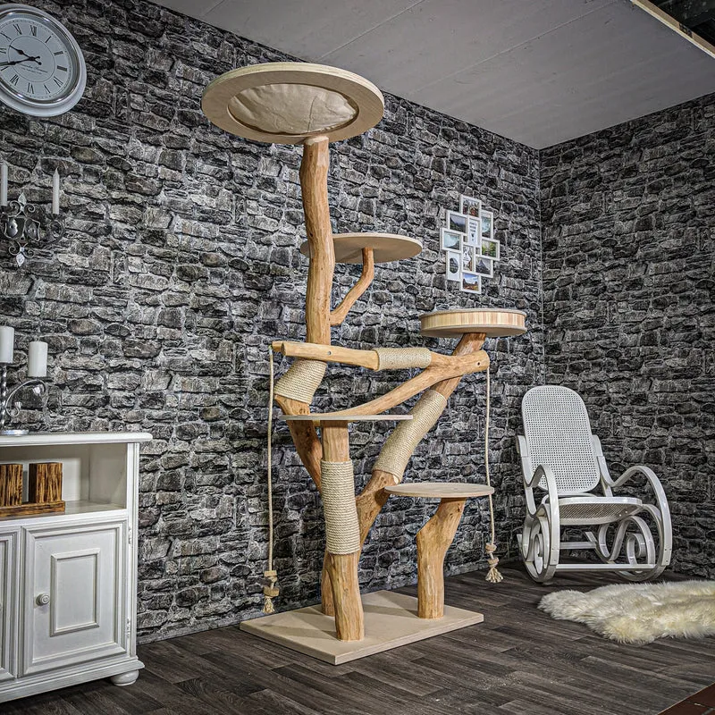 Naturkratzbaum 2145 Kratzbaum Natur Holz Design 195 cm hoch