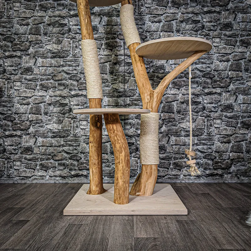 Naturkratzbaum 2144 Kratzbaum Natur Holz Design 170 cm hoch
