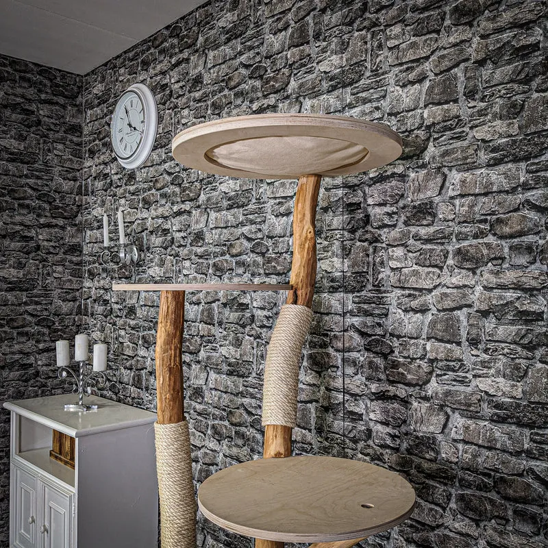 Naturkratzbaum 2144 Kratzbaum Natur Holz Design 170 cm hoch