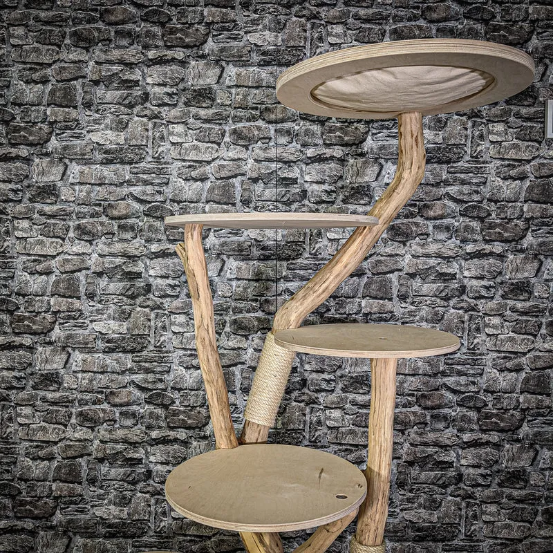Naturkratzbaum 2141 Kratzbaum Natur Holz Design 175 cm hoch
