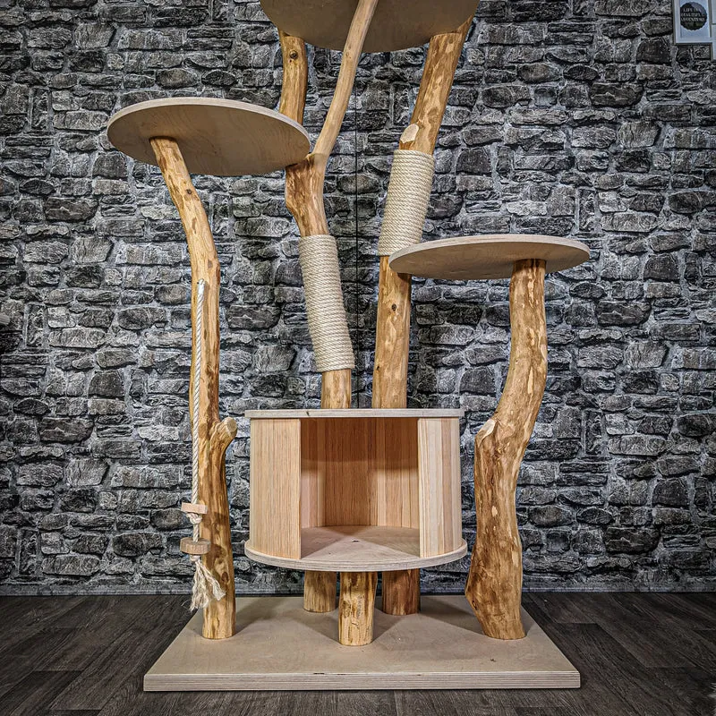 Naturkratzbaum 2137 Kratzbaum Natur Holz Design 205 cm hoch