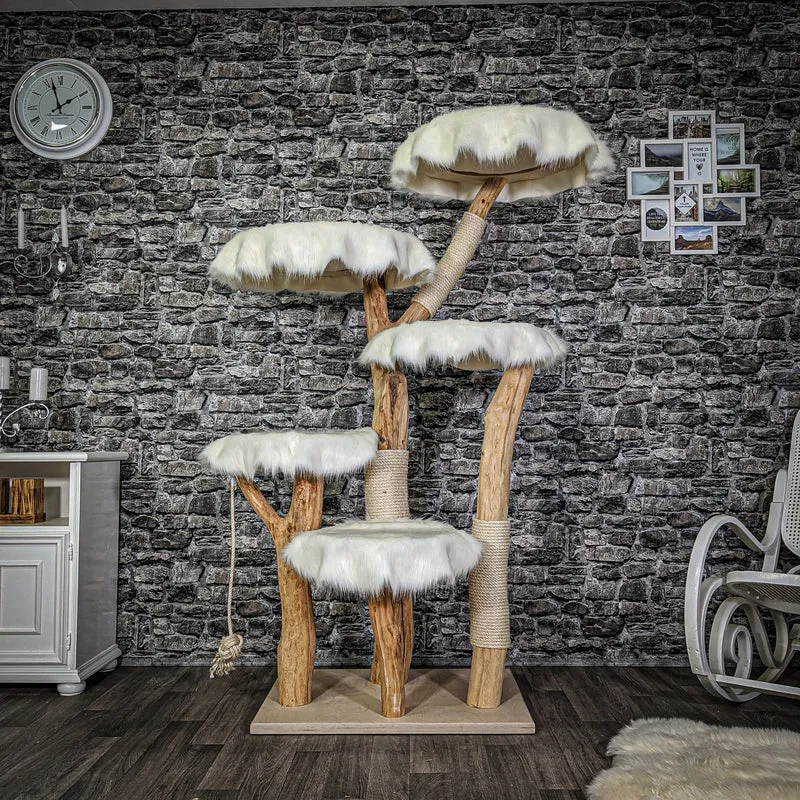 Naturkratzbaum 2133 Kratzbaum Natur Holz Design 175 cm hoch