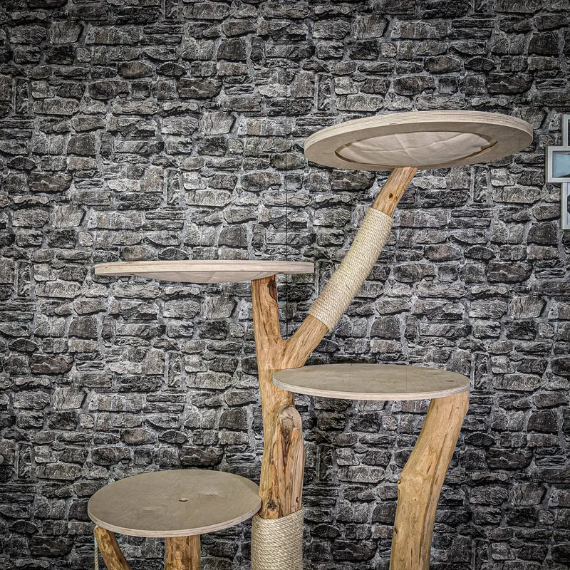 Naturkratzbaum 2133 Kratzbaum Natur Holz Design 175 cm hoch