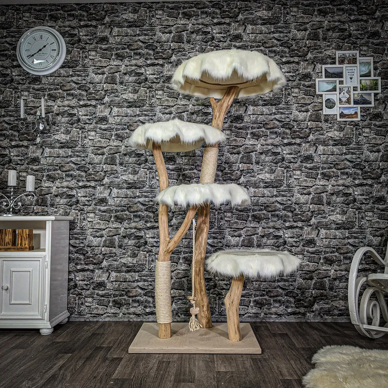 Naturkratzbaum 2131 Kratzbaum Natur Holz Design 170 cm hoch