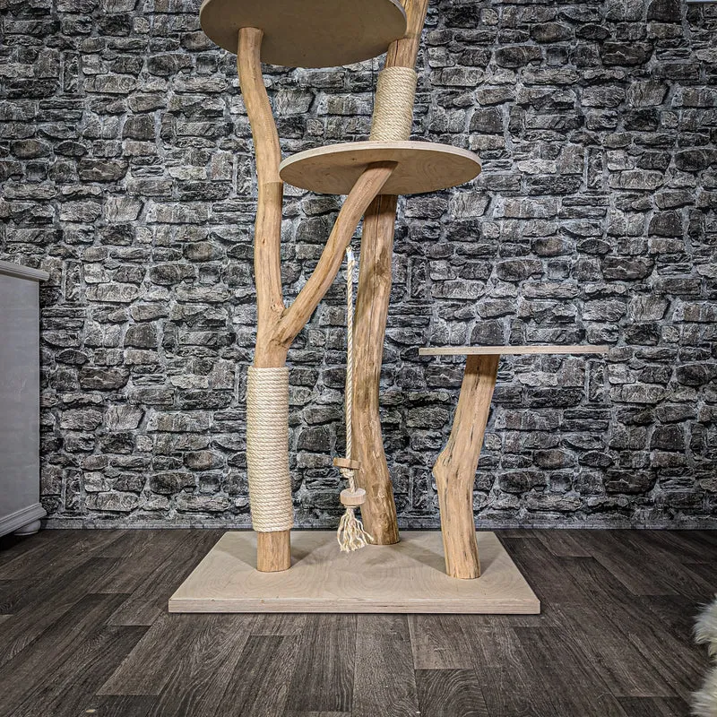 Naturkratzbaum 2131 Kratzbaum Natur Holz Design 170 cm hoch