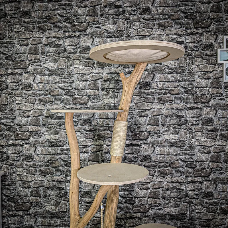 Naturkratzbaum 2131 Kratzbaum Natur Holz Design 170 cm hoch
