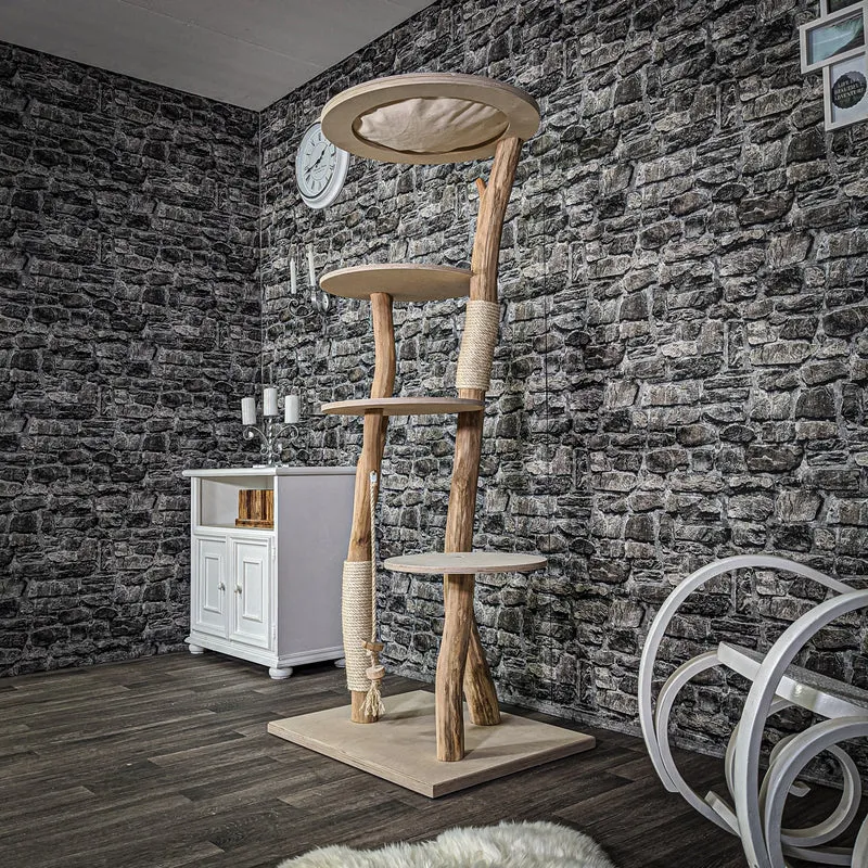 Naturkratzbaum 2131 Kratzbaum Natur Holz Design 170 cm hoch