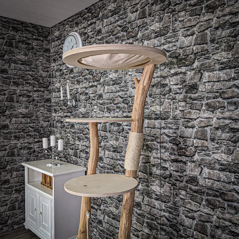 Naturkratzbaum 2131 Kratzbaum Natur Holz Design 170 cm hoch