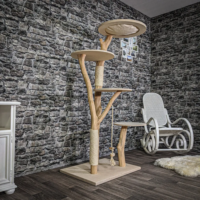 Naturkratzbaum 2131 Kratzbaum Natur Holz Design 170 cm hoch