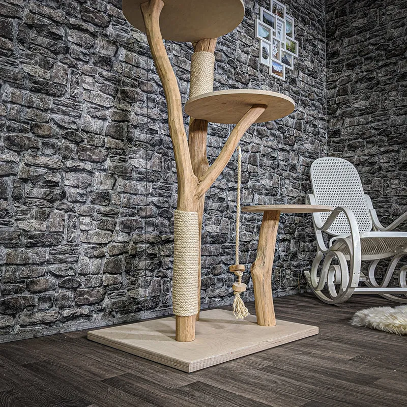 Naturkratzbaum 2131 Kratzbaum Natur Holz Design 170 cm hoch
