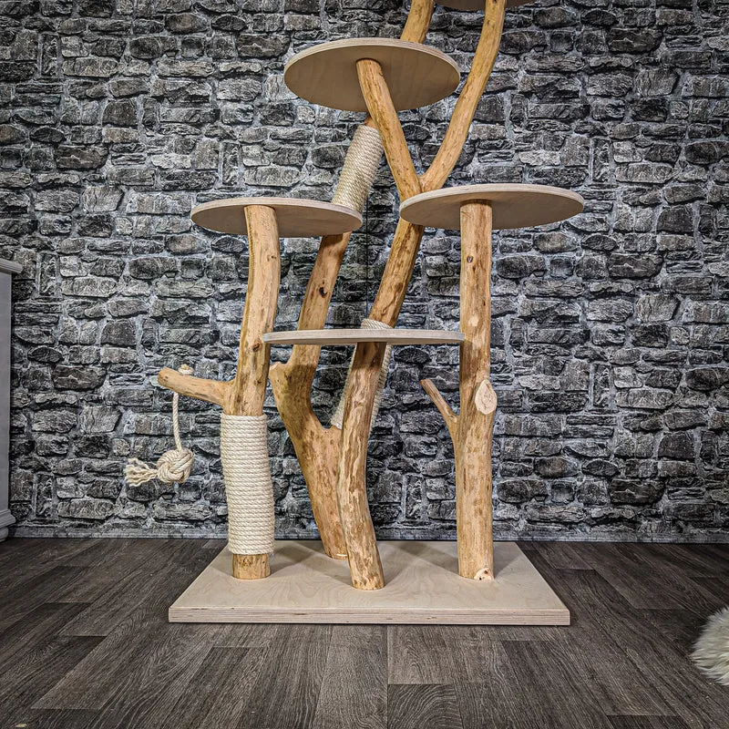 Naturkratzbaum 2129 Kratzbaum Natur Holz Design 173 cm hoch