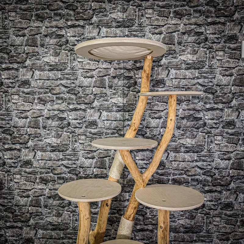 Naturkratzbaum 2129 Kratzbaum Natur Holz Design 173 cm hoch