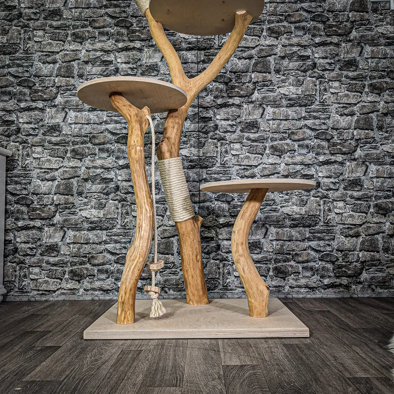 Naturkratzbaum 2127 Kratzbaum Natur Holz Design 165 cm hoch
