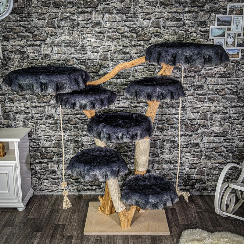 Naturkratzbaum 2125 Kratzbaum Natur Holz Design 165 cm hoch