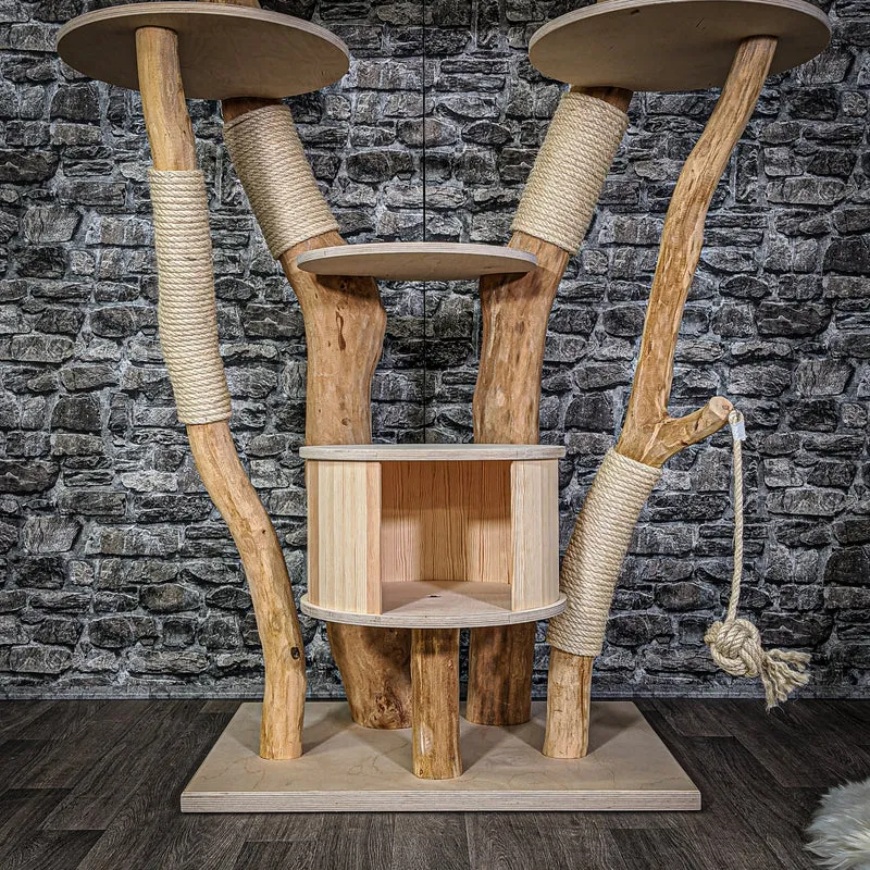 Naturkratzbaum 2124 Kratzbaum Natur Holz Design 170 cm hoch