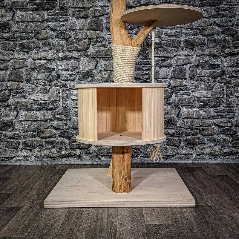 Naturkratzbaum 2121 Kratzbaum Natur Holz Design 145 cm hoch