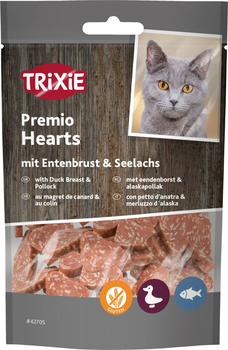 Premio Hearts mit Entenbrust & Seelachs