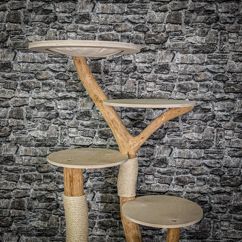 Naturkratzbaum 2120 Kratzbaum Natur Holz Design 165 cm hoch