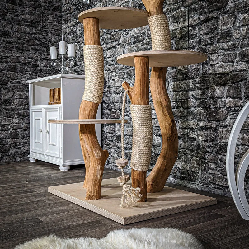 Naturkratzbaum 2120 Kratzbaum Natur Holz Design 165 cm hoch