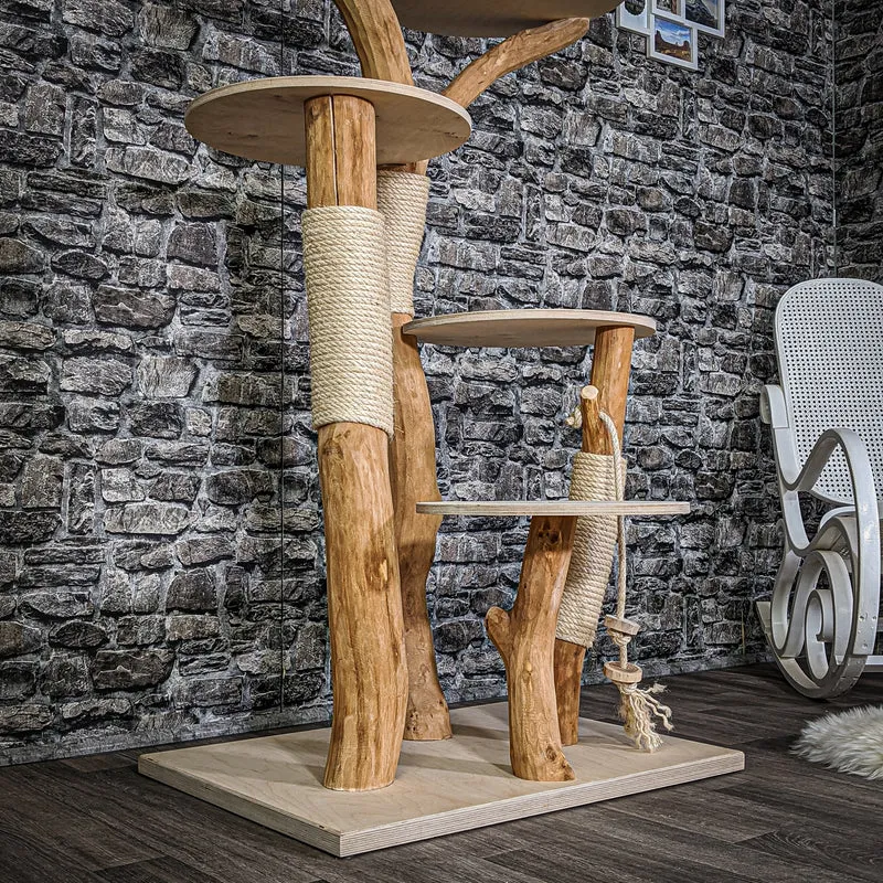 Naturkratzbaum 2120 Kratzbaum Natur Holz Design 165 cm hoch