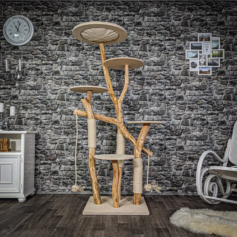 Naturkratzbaum 2096 Kratzbaum Natur Holz Design 180 cm hoch