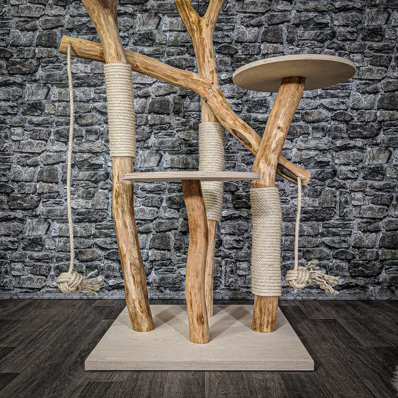 Naturkratzbaum 2096 Kratzbaum Natur Holz Design 180 cm hoch