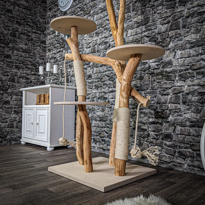 Naturkratzbaum 2096 Kratzbaum Natur Holz Design 180 cm hoch