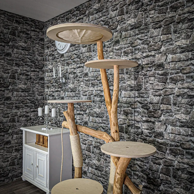 Naturkratzbaum 2096 Kratzbaum Natur Holz Design 180 cm hoch