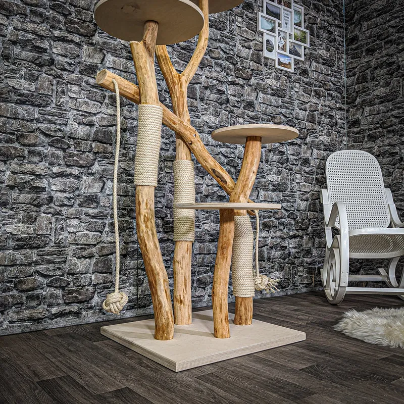 Naturkratzbaum 2096 Kratzbaum Natur Holz Design 180 cm hoch