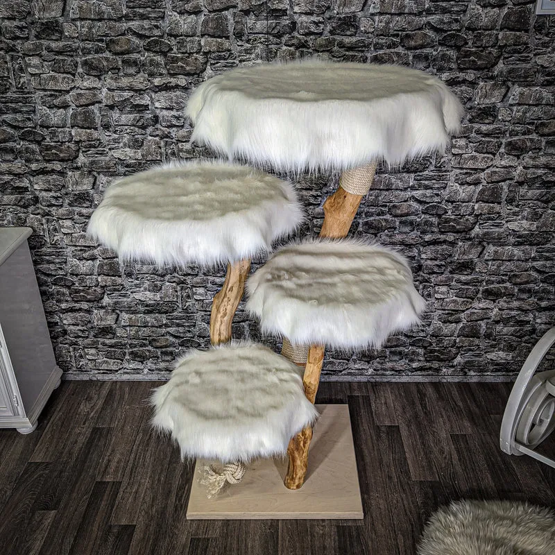 Naturkratzbaum 2098 Kratzbaum Natur Holz Design 145 cm hoch