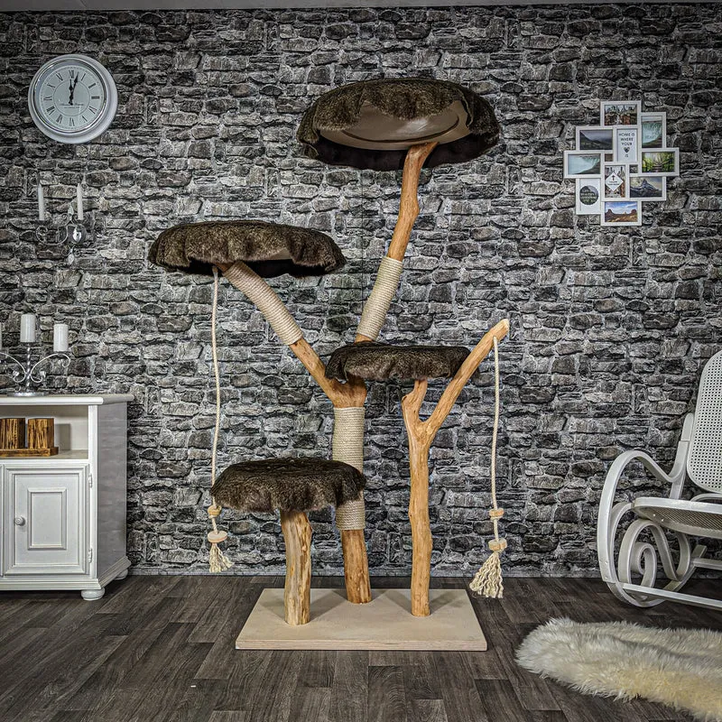 Naturkratzbaum 2099 Kratzbaum Natur Holz Design 175 cm hoch