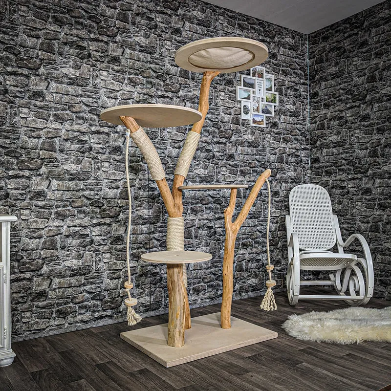 Naturkratzbaum 2099 Kratzbaum Natur Holz Design 175 cm hoch