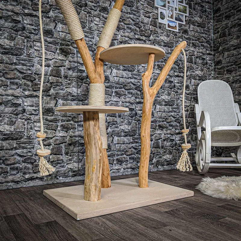 Naturkratzbaum 2099 Kratzbaum Natur Holz Design 175 cm hoch