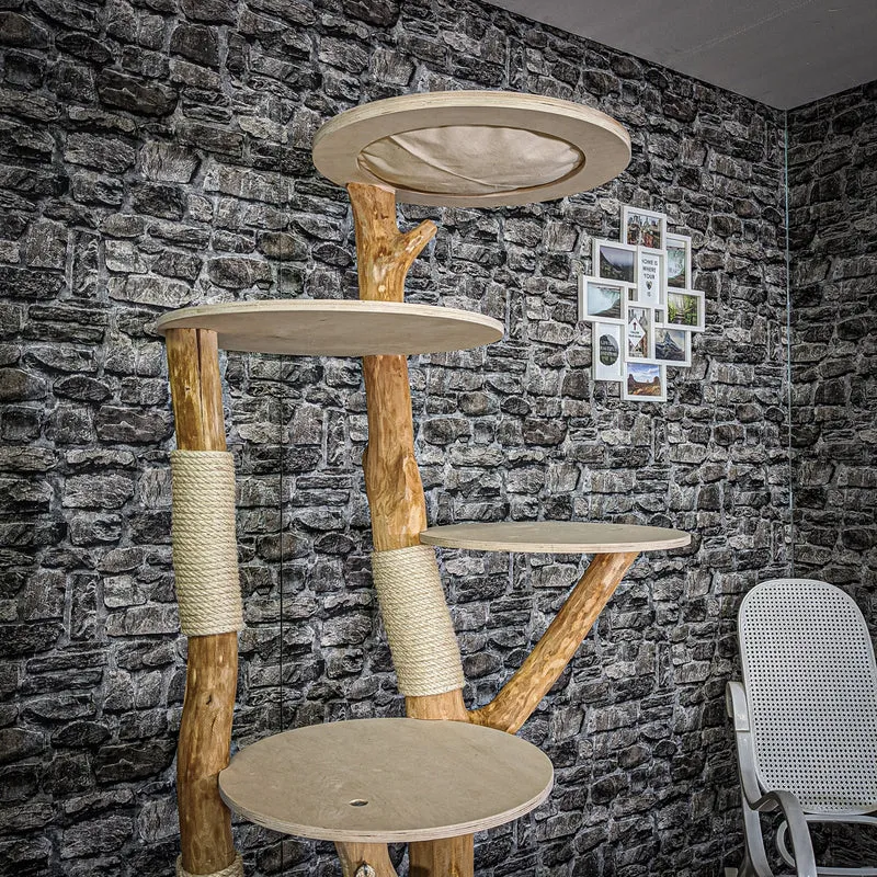 Naturkratzbaum 2103 Kratzbaum Natur Holz Design 193 cm hoch