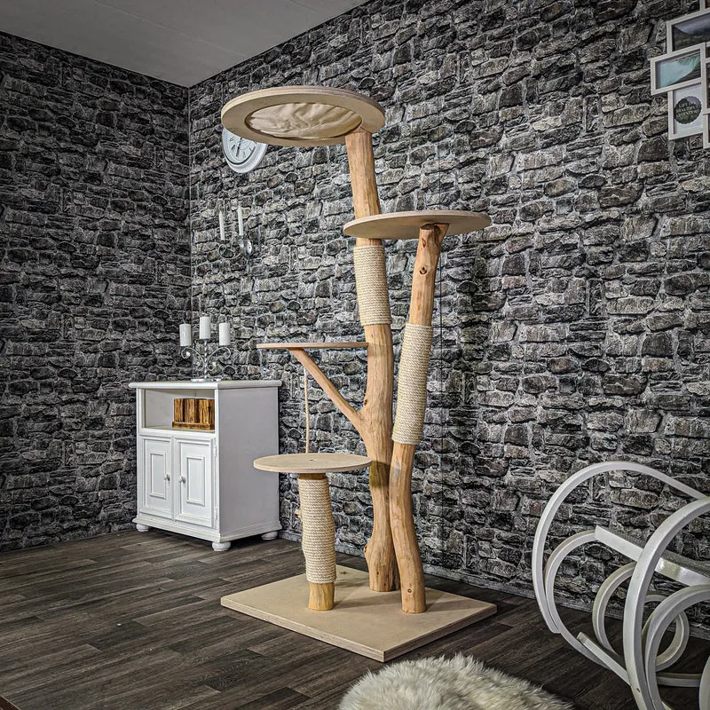 Naturkratzbaum 2106 Kratzbaum Natur Holz Design 175 cm hoch