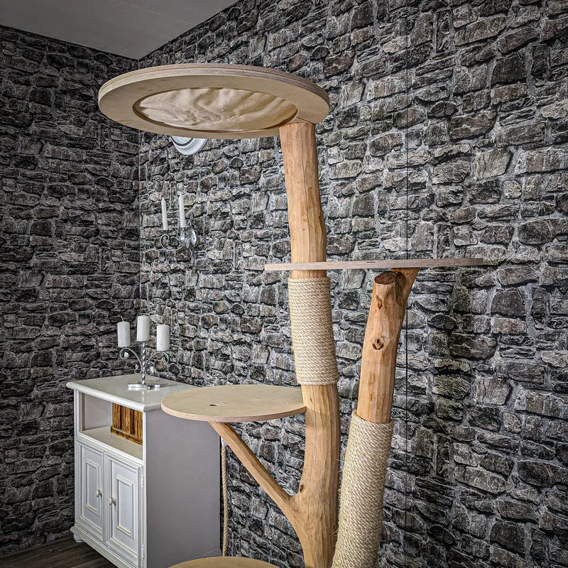 Naturkratzbaum 2106 Kratzbaum Natur Holz Design 175 cm hoch