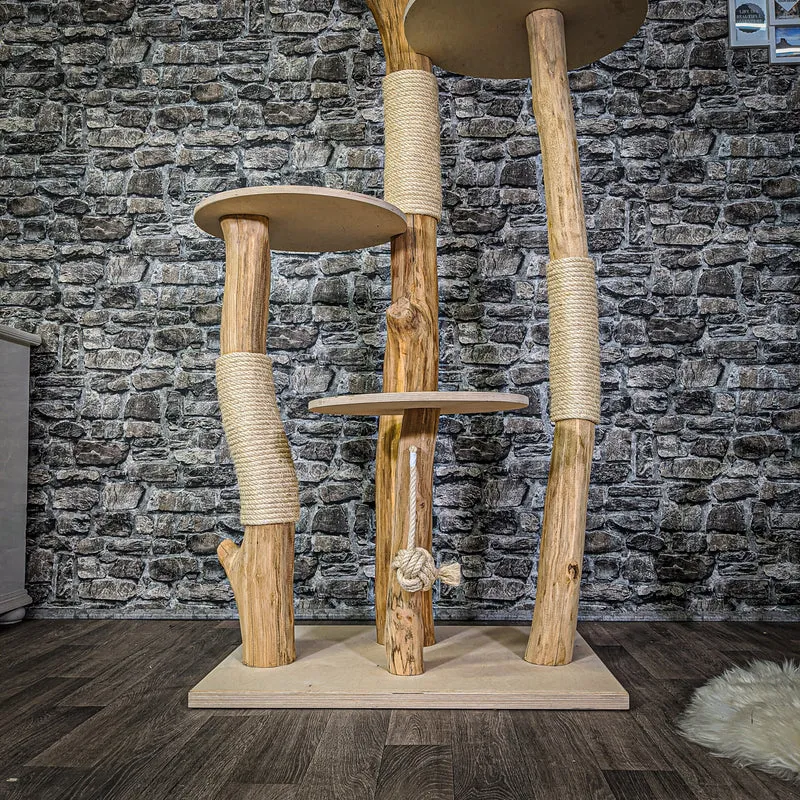 Naturkratzbaum 2107 Kratzbaum Natur Holz Design 205 cm hoch