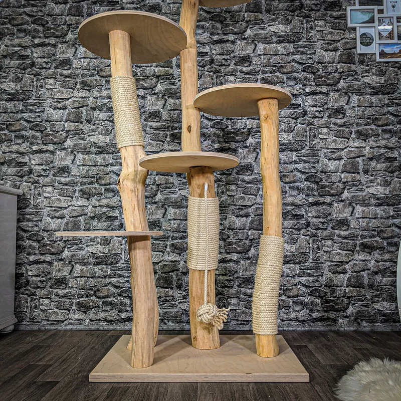Naturkratzbaum 2108 Kratzbaum Natur Holz Design 175 cm hoch