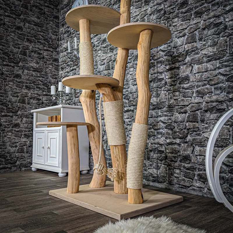 Naturkratzbaum 2108 Kratzbaum Natur Holz Design 175 cm hoch