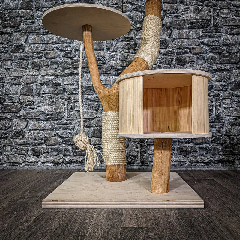 Naturkratzbaum 2109 Kratzbaum Natur Holz Design 110 cm hoch