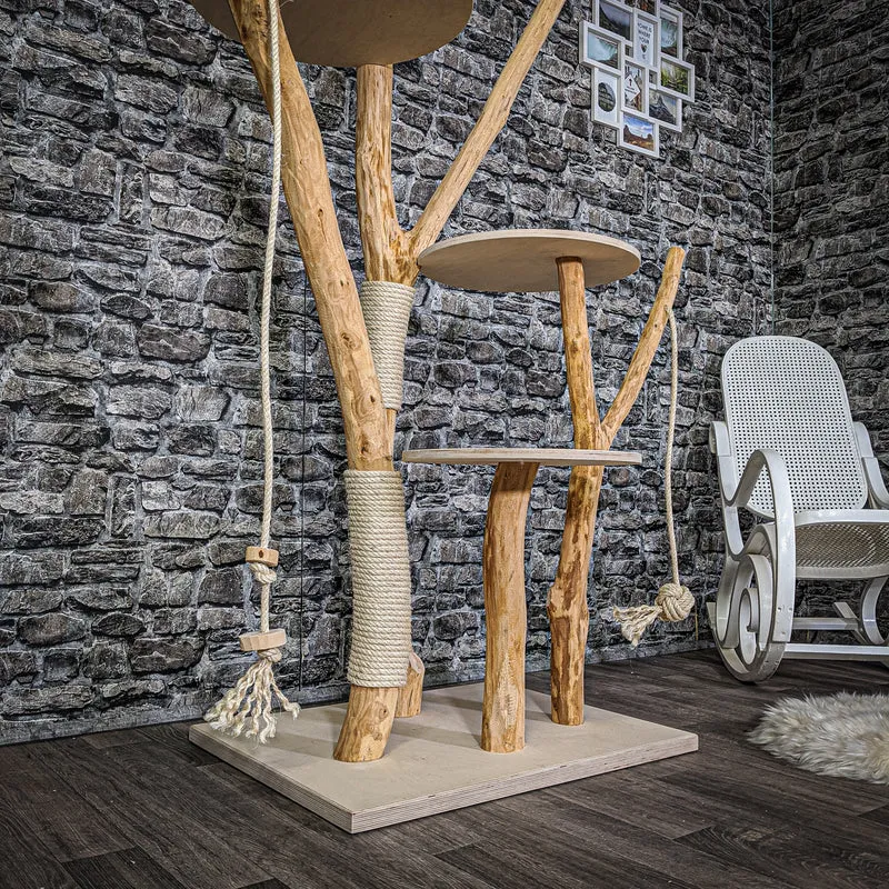 Naturkratzbaum 2110 Kratzbaum Natur Holz Design 200 cm hoch