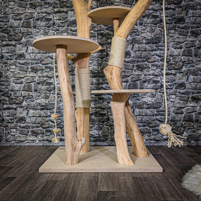 Naturkratzbaum 2111 Kratzbaum Natur Holz Design 173 cm hoch
