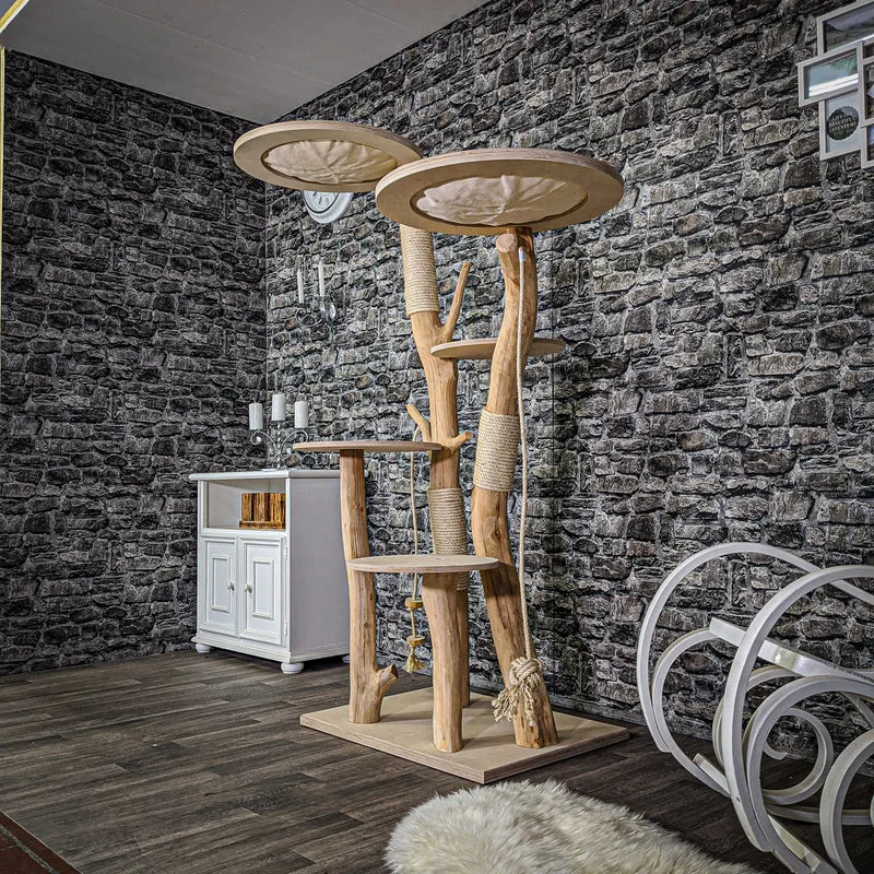 Naturkratzbaum 2111 Kratzbaum Natur Holz Design 173 cm hoch