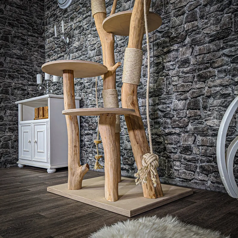 Naturkratzbaum 2111 Kratzbaum Natur Holz Design 173 cm hoch