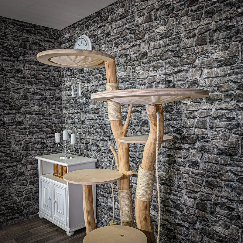 Naturkratzbaum 2111 Kratzbaum Natur Holz Design 173 cm hoch