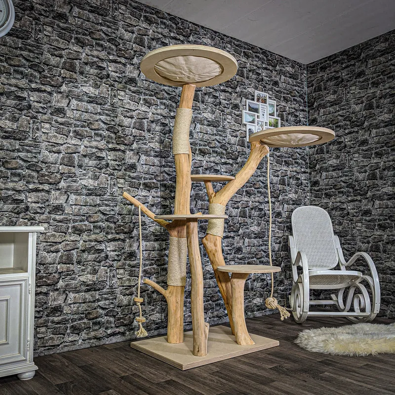 Naturkratzbaum 2111 Kratzbaum Natur Holz Design 173 cm hoch