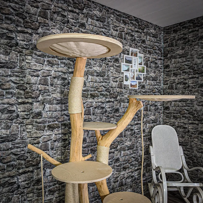 Naturkratzbaum 2111 Kratzbaum Natur Holz Design 173 cm hoch