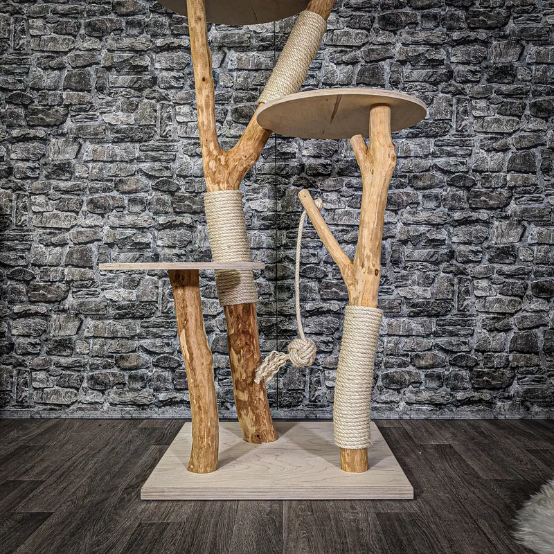 Naturkratzbaum 2112 Kratzbaum Natur Holz Design 170 cm hoch