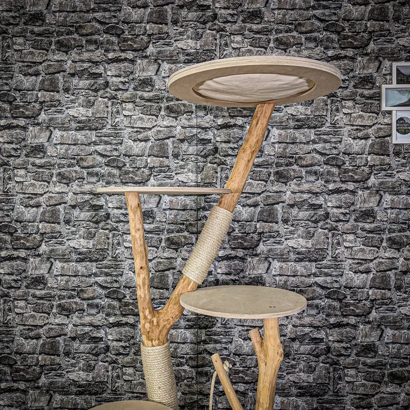 Naturkratzbaum 2112 Kratzbaum Natur Holz Design 170 cm hoch